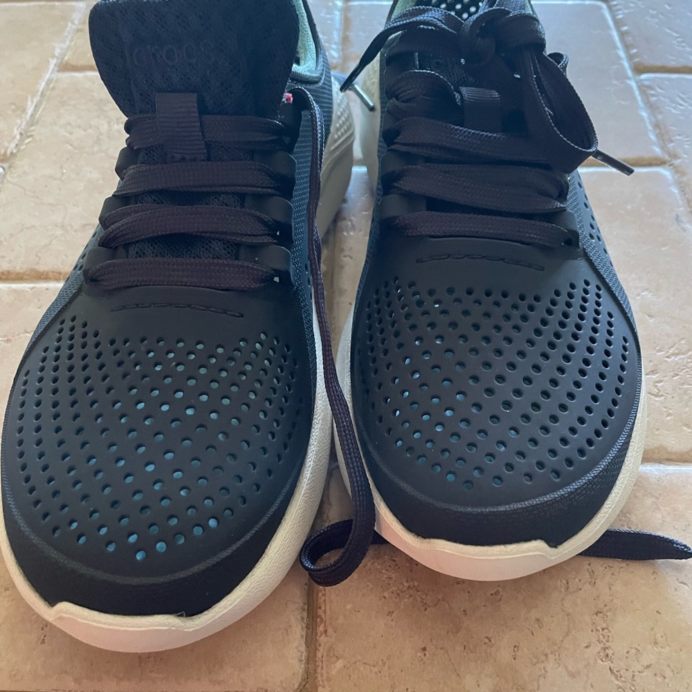 CROCS walking shoes; nearly new; size 6